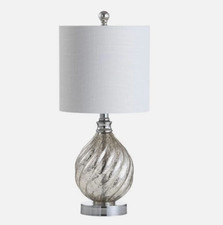 JONATHAN Y Lighting JYL1034A Chrome Lawrence 21" Tall LED Table Lamp