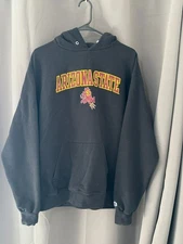 Champion Hoodie L Arizona State Sparky | Black Pullover | Bold Collegiate Grap