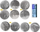 5 US Philadelphia & Denver Mint Buffalo Nickels🪙Antique⌛