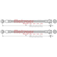 2X Metzger BremsschlÄUche Hinten Links Rechts Passend FÜR KIA Cee'd PRO