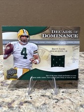 2009 UD Icons Decade of Dominance Brett Favre JERSEY /199 Green Bay Packers