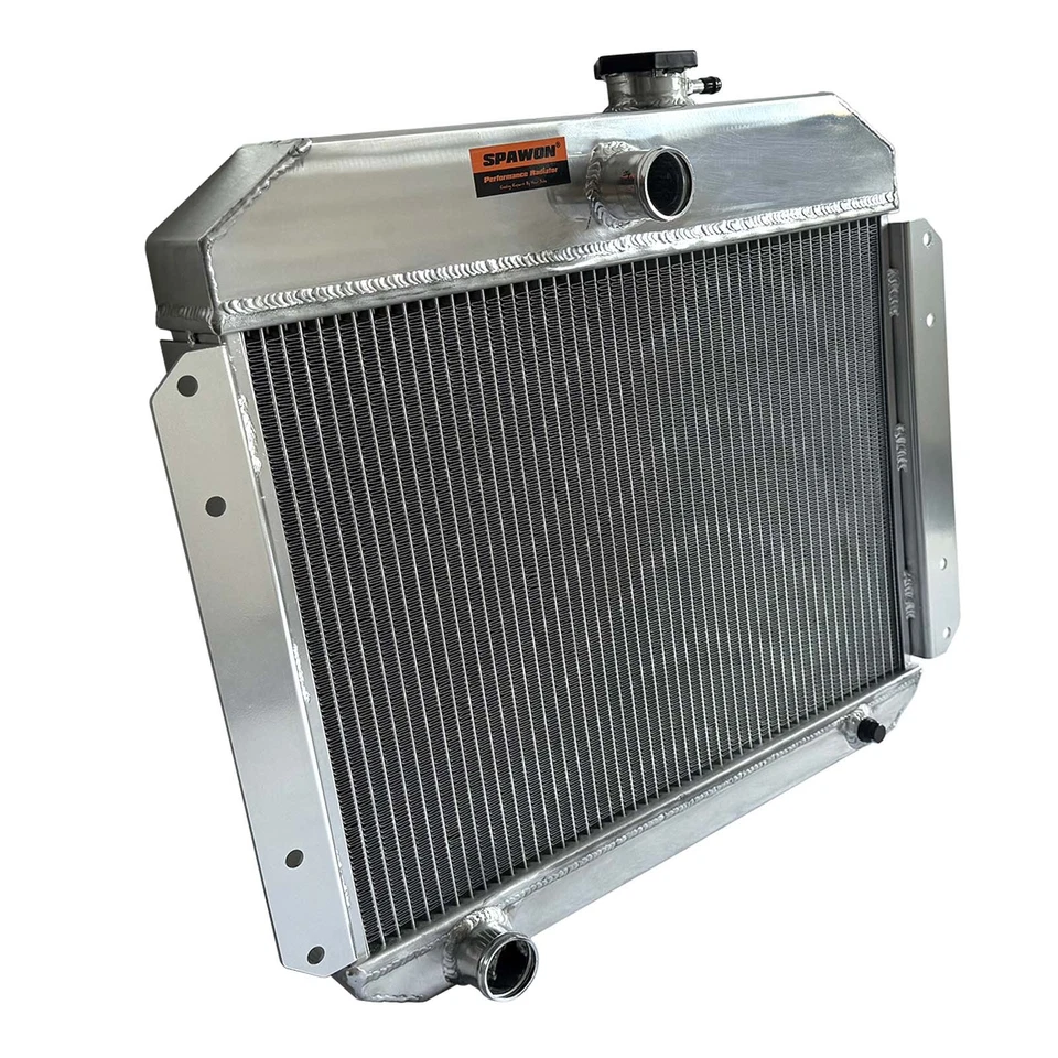 MT Spawon For Willys Aero Ace 1952-1953 4Rows L6 2.6L 5153 Aluminum Radiator — 第 2/4 张图片