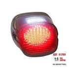 Smoked LED Tail Light Motorcycle Rear Taillights with Brake License Plate