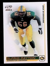 Elfrid Payton 2003 Pacific CFL #32 Edmonton Eskimos