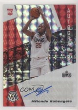 2019-20 Panini Mosaic Rookie Silver Prizm Mfiondu Kabengele #RA-MFK Auto 9ih