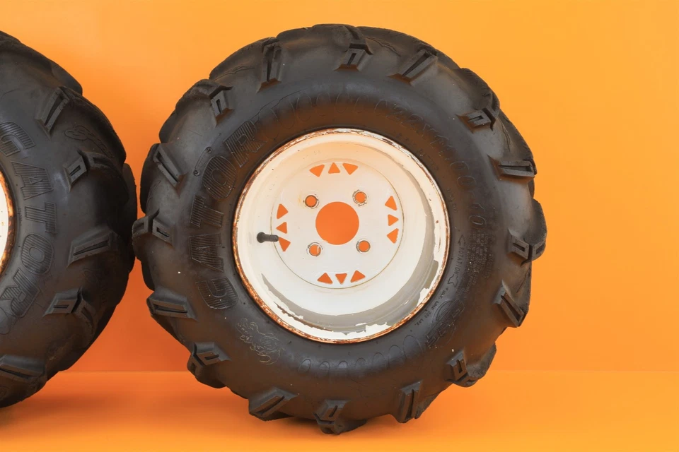 93-99 1994 Trail Boss 250 OEM Rear Wheels Rim Wheel Set Tires Assembly - Image 4 of 4