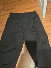 Wide Cargo Pants 100 Cotton  Elastic WAIST BAND Size L, 33-36 WAIST SEEM