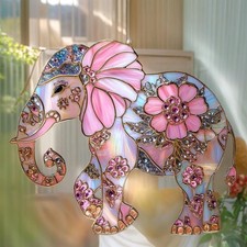 ACRYLIC Elephant Suncatcher -Effect Window Hanging - Decorative