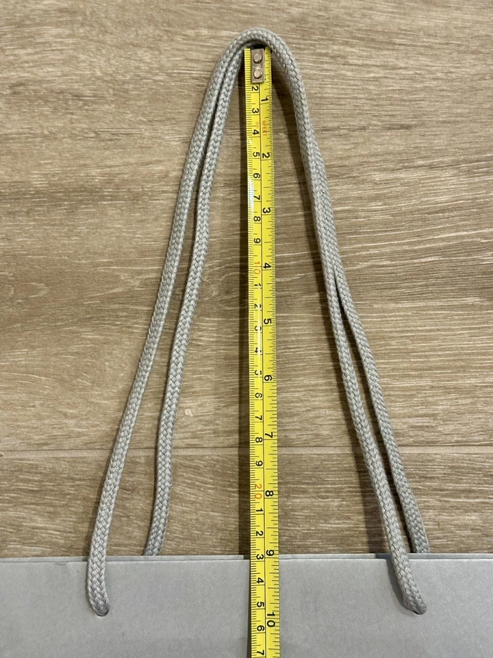 Bolso grande de regalo de compras gris/plateado vacío con logotipo de NEIMAN MARCUS mango de cuerda 16x12x6" Foto 4 de 4