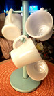 Vintage Federal White Milk Glass D Handle Coffee Cup Mug Lot 5 Anchor Hocking — photo 1