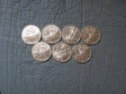 LOT of 7--1 oz American Silver Eagles   BU Condition-Dates, my choice plus BONUS