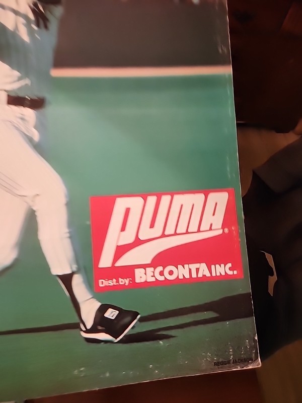 Reggie Jackson New York Yankees Puma Cleat Advertisrment Poster