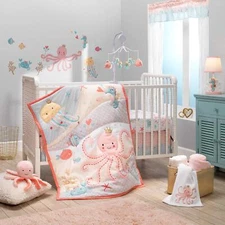 	Bedtime Originals Ocean Mist 3Piece Crib Bedding Set Multicolor	
