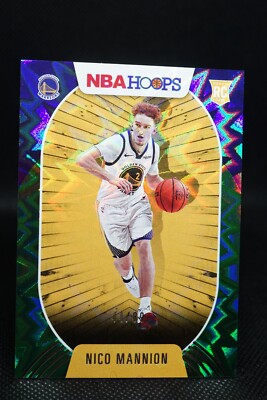 2020-21 Panini NBA HOOPS #248 NICO MANNION Green Explosion 44/89 ROOKIE RC