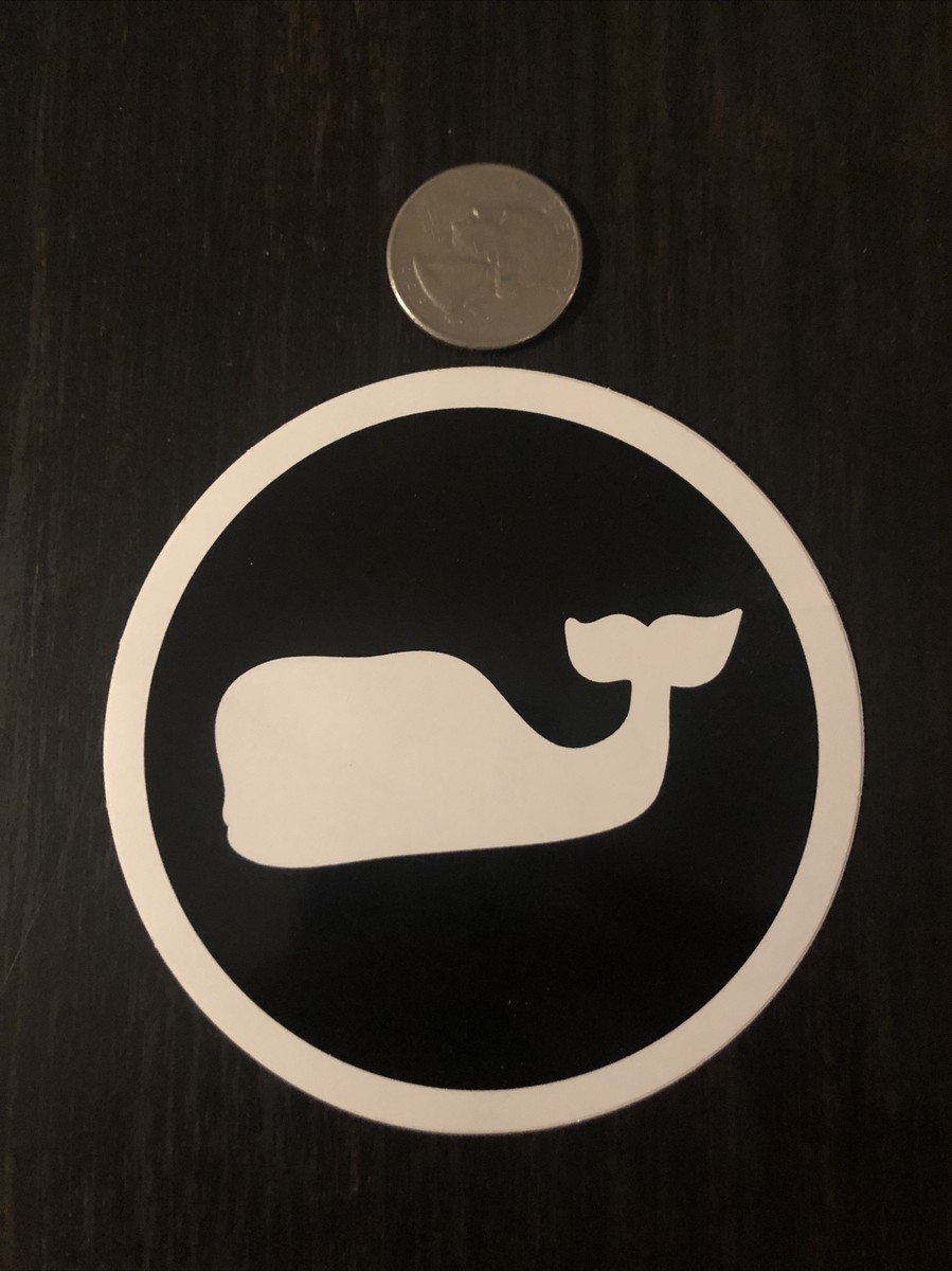 New Vineyard Vines Black Friday Dot Whale Sticker Hydroflask Yeti
