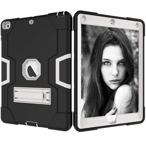 Für Apple iPad 9,7" 2018/2017 stoßfeste robuste Gummiabdeckung Hülle Ständer - Bild 43 von 96