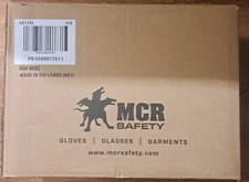  Case of 1000 MCR SAFETY XL 6012XL Disposable Nitrile Medical Gloves 