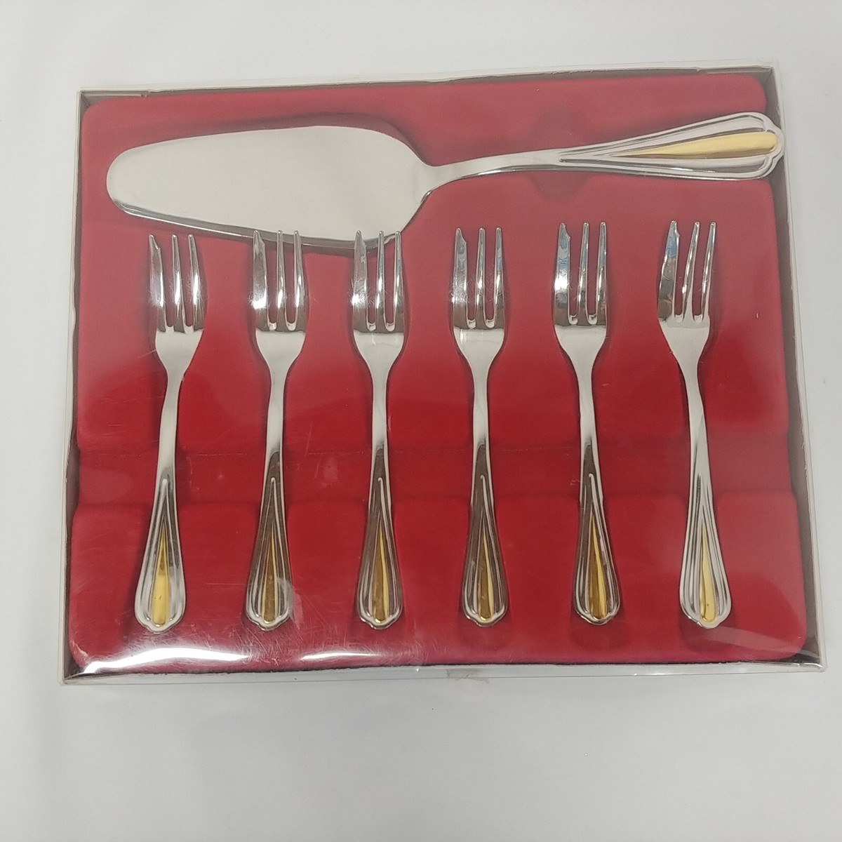 Lavart Inox 18/10 Made In Italy Forks(6) And Pie Server Set | eBay