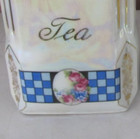 Victoria China Czechoslovakia Tea Coffee Canister (NO LIDS) Lusterware Vintage — photo 2