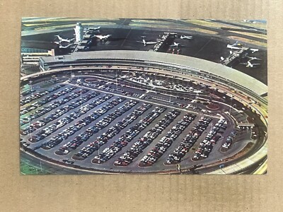 Postcard New York City NY La Guardia Airport Terminal Planes Flushing Queens