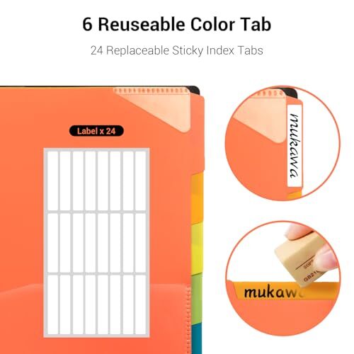 Poly Project Organizer, Spiral Project Folder Multi Pocket 12 Pocket Pack of 1 - Bild 6 von 7