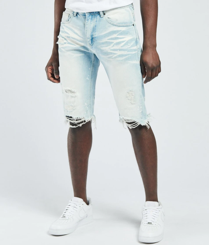 Decibel Denim Technical Washed Shorts 