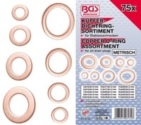 Bgs Dichtring-Sortiment | Kupfer | Metrisch | FüR ÖL-Ablassschrauben | 75-Tlg.