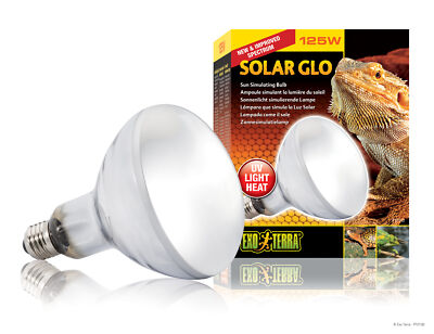 Exo Terra Solar Glo 125 W - Reptilien UV Terrarium Lampe mit Sonnenlichtspektrum