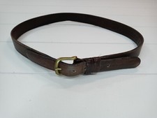 Vintage Coach Cowhide Brown Leather Belt Brass Men's Size 36 Made in USA