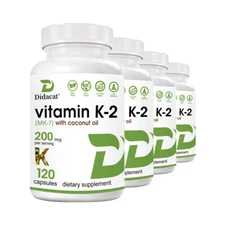Vitamin K2 (MK-7) 200mcg,Bone, Joint, & Immune Support,Cardiovascular Health