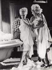 ELKE SOMMER CANDID DELUXE 1966 PREPARING FOR HER BUBBLE BATH ORIG  DELUXE L2248