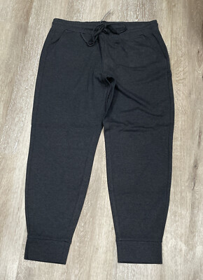 Loft Women's Jogger Pant Elastic Waist Knit Charcoal Size L NWT Sold Out