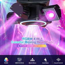 140W 4 Arms LED Laser Beam Moving Head Light DJ Lights DMX Stage Effects RGBW US