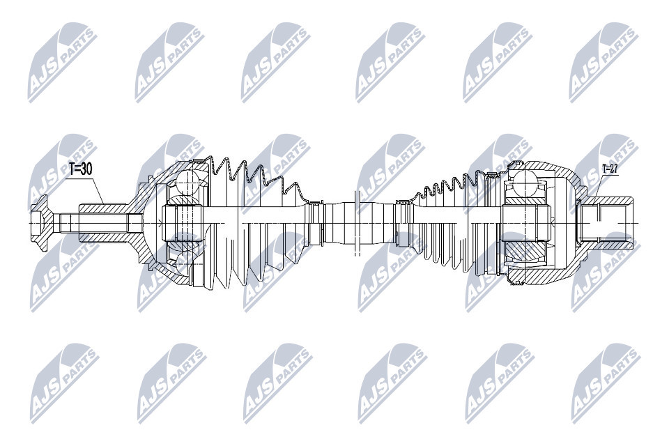 DRIVE SHAFT NPW-ME-059 FOR MERCEDES-BENZ GLA-CLASS B-CLASS/Sports/Tourer 1.8L - Image 12