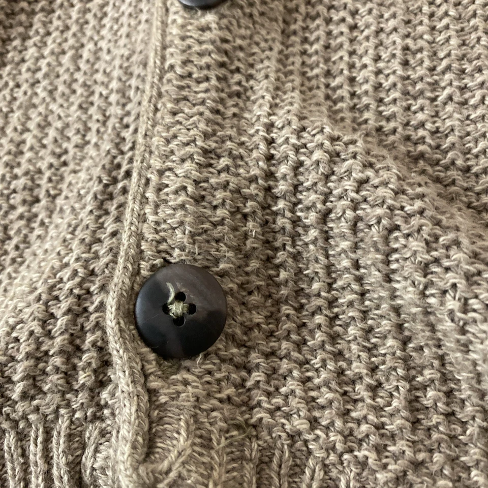 Chaleco Old Glory Vintage Tejido Sin Mangas Abotonable Para Hombre L Clásico Básico Golf Beige Foto 2 de 4