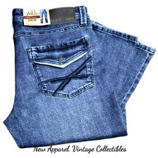 TK Axel Men's Straight Fit Slim-Bootcut Jeans, Mid-Rise Stretch Denim Pants