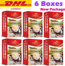 6X Cordy Plus Coffee Instant Powder Mix Vitamins Cordyceps Ganoderma Ginseng