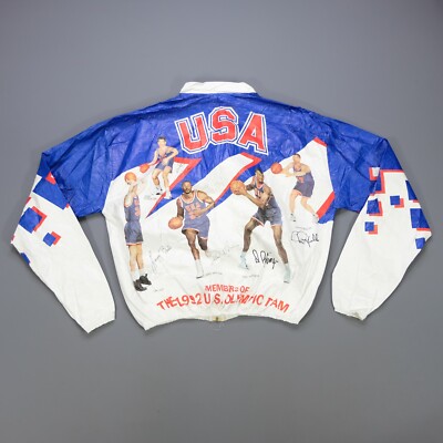 ジャケット・アウター 90s Olympic NBA dream team paper jacket Rare Vintage TYVEK Dream Team USA Olympic Basketball 1992 Paper