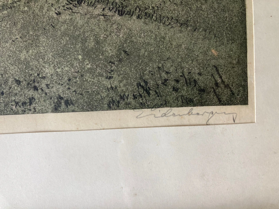 Nr. 344 Josef Eidenberger, Gosau Dachstein Südwand Salzkammergut Radierung - Bild 4 von 4