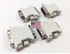 Generic 24 5pin DVI-I Dual-Link M to 15-Pin VGA F Adapter lot of 4 