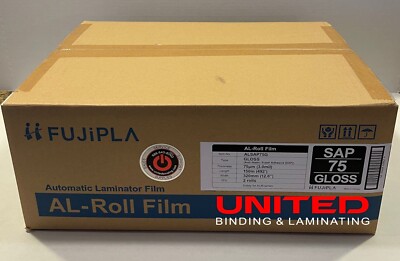 FujiPla ALM Laminating Film Rolls 3 mil Gloss 12.6'' X 492' SAP75GLOSS - 2rolls
