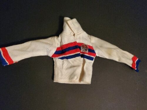 Vintage Kenner Bionic Woman Doll Clothing White Track Suit Jacket - Picture 1 of 6
