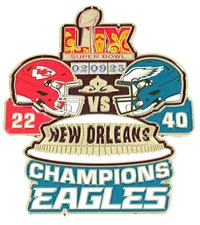 Super Bowl LIX (59) Oversized Commemorative Pin - 3" One Piece