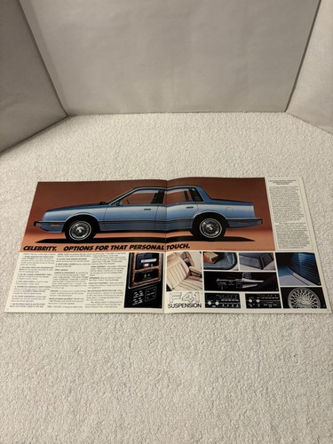 Original 1982 CHEVROLET CELEBRITY SALES BROCHURE Ad Catalog - Picture 9 of 9