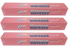 3 Boxes - 11" Fireplace Matches, Long Reach, 120 Matches Total