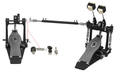 Stagg PPD-52 52 Series 4-Way Beater Double Bass Drum Pedal with Double Chain