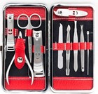Manicure Pedicure Set Nail Clippers - 10 Piece Stainless Steel Hygiene Kit