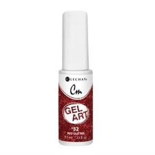 LeChat Gel Art CMG32 Red Glitter 0.33oz