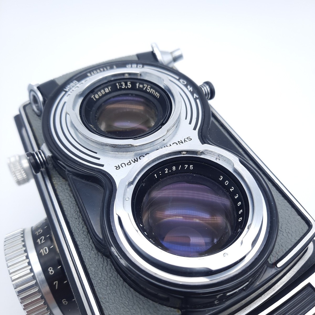 Rolleiflex 二眼レフ zeiss tessar 75mm F3.5 Rolleiflex T Grey TLR - Twin Lens Reflex Camera - Carl Zeiss