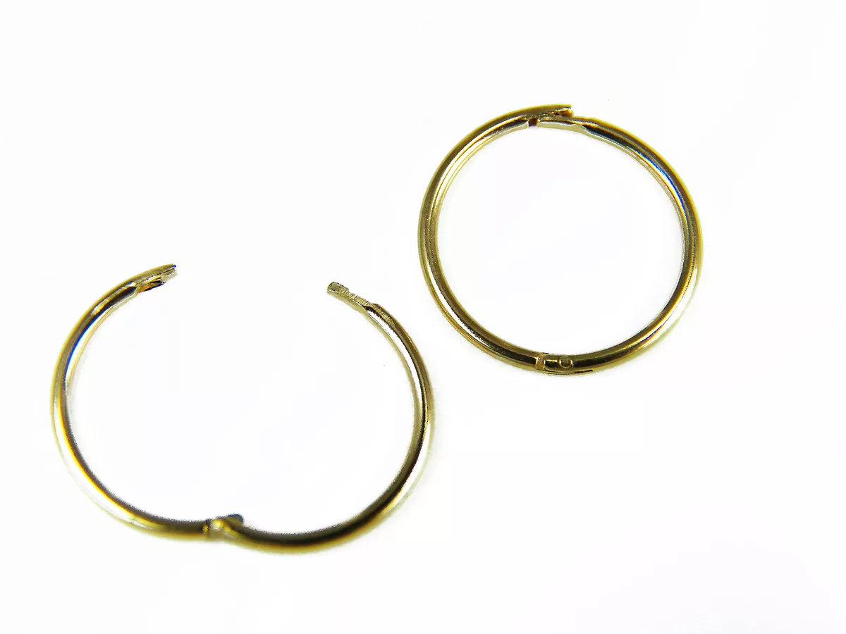 2 pairs hoop earrings - Gold-coloured - Ladies | H&M IN